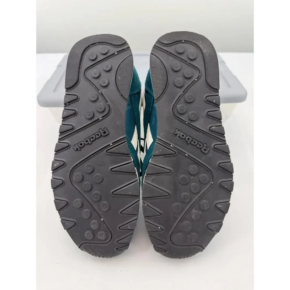 Reebok Classic Nylon Teal Suede Sneakers Men’s Size 7.5 Retro Running Shoes